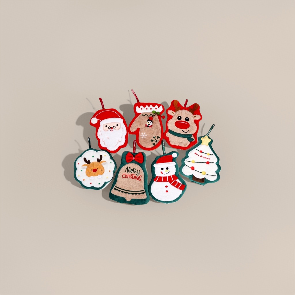 Christmas-style cartoon pure cotton hand towels and soft absorbent bath towels Application Scenario