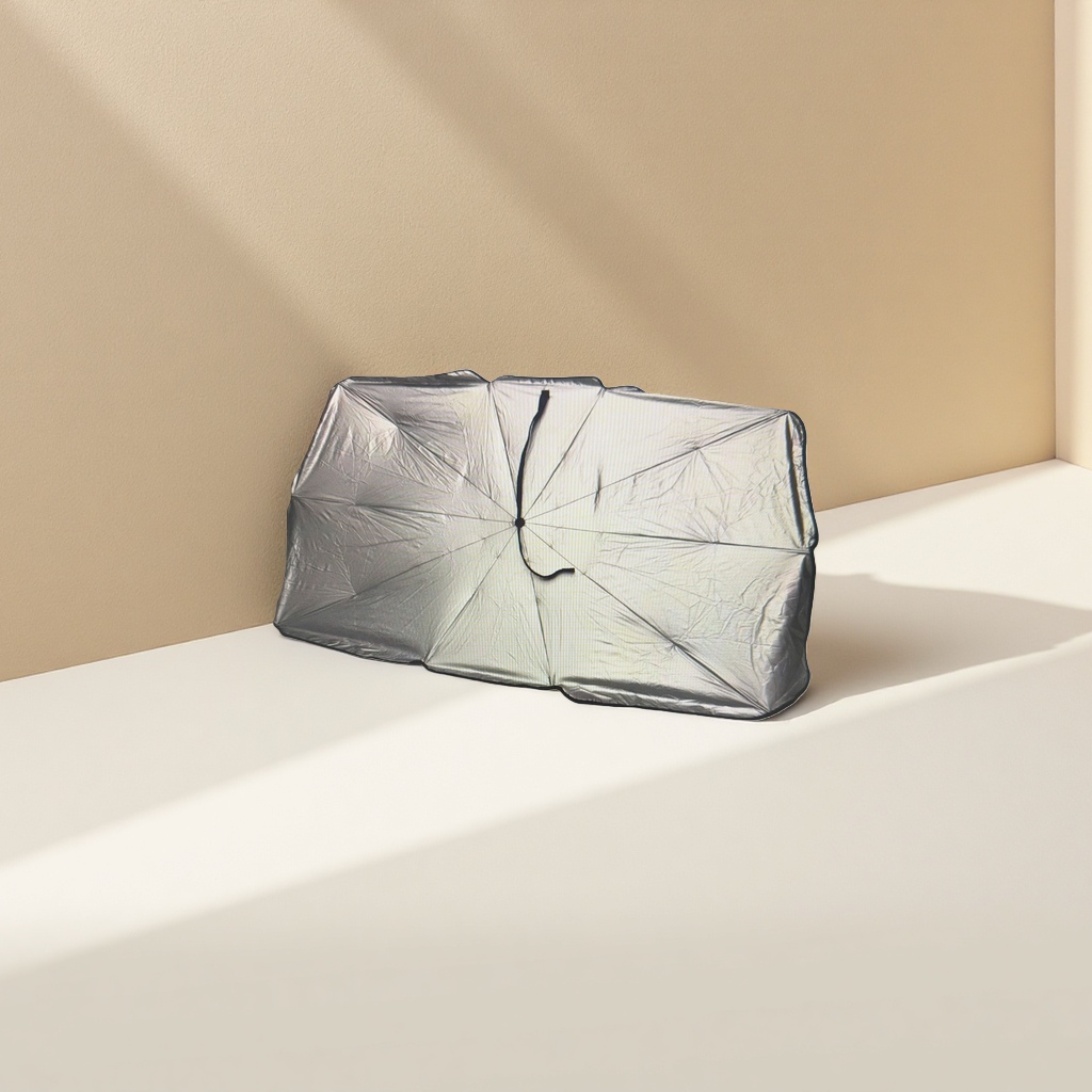 Silver reflective umbrella surface sun protection umbrella for both sunny and rainy days Application Scenario
