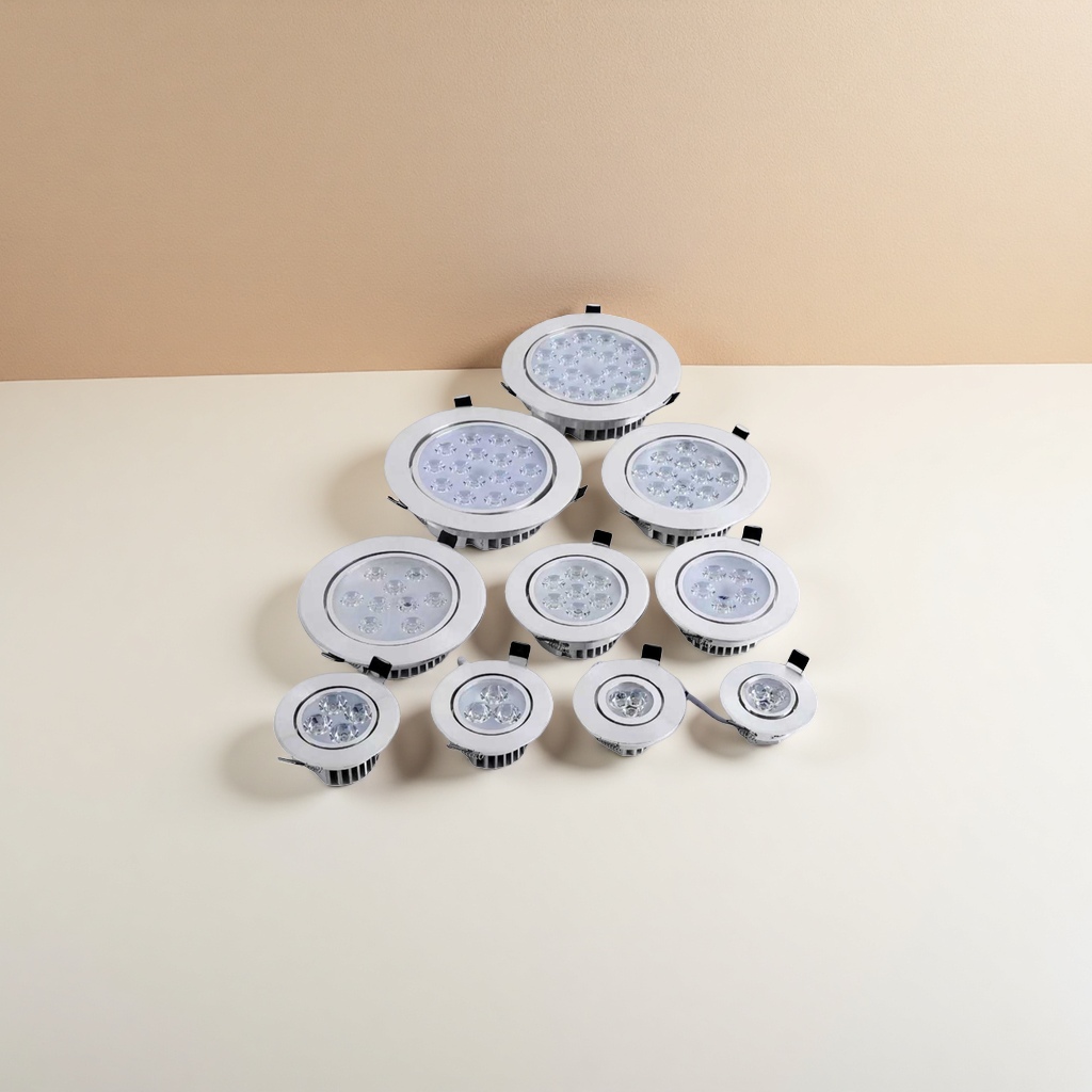 White LED downlight 3W 60-degree recessed ceiling light for living room and bedroom, energy-saving and eye-protecting details Picture