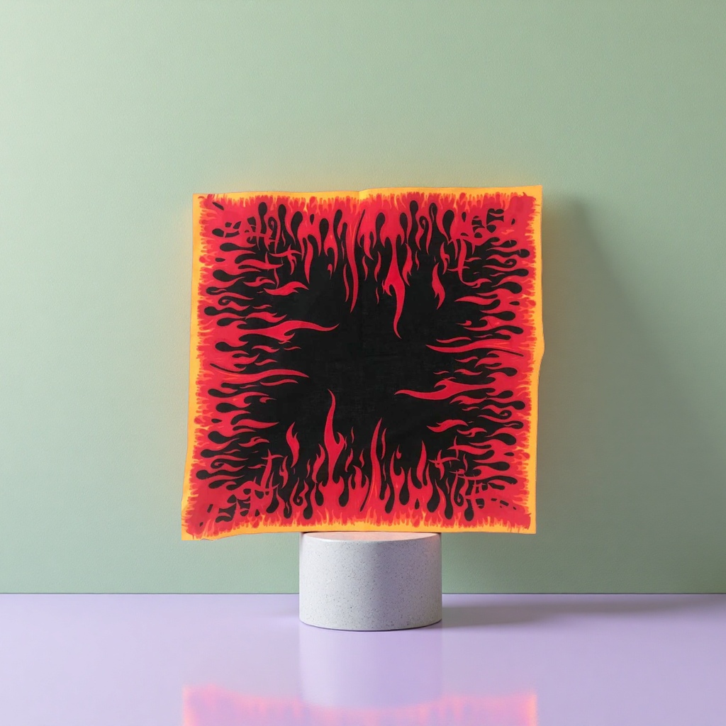 Pañuelo de fuego pañuelo de moda, turbante