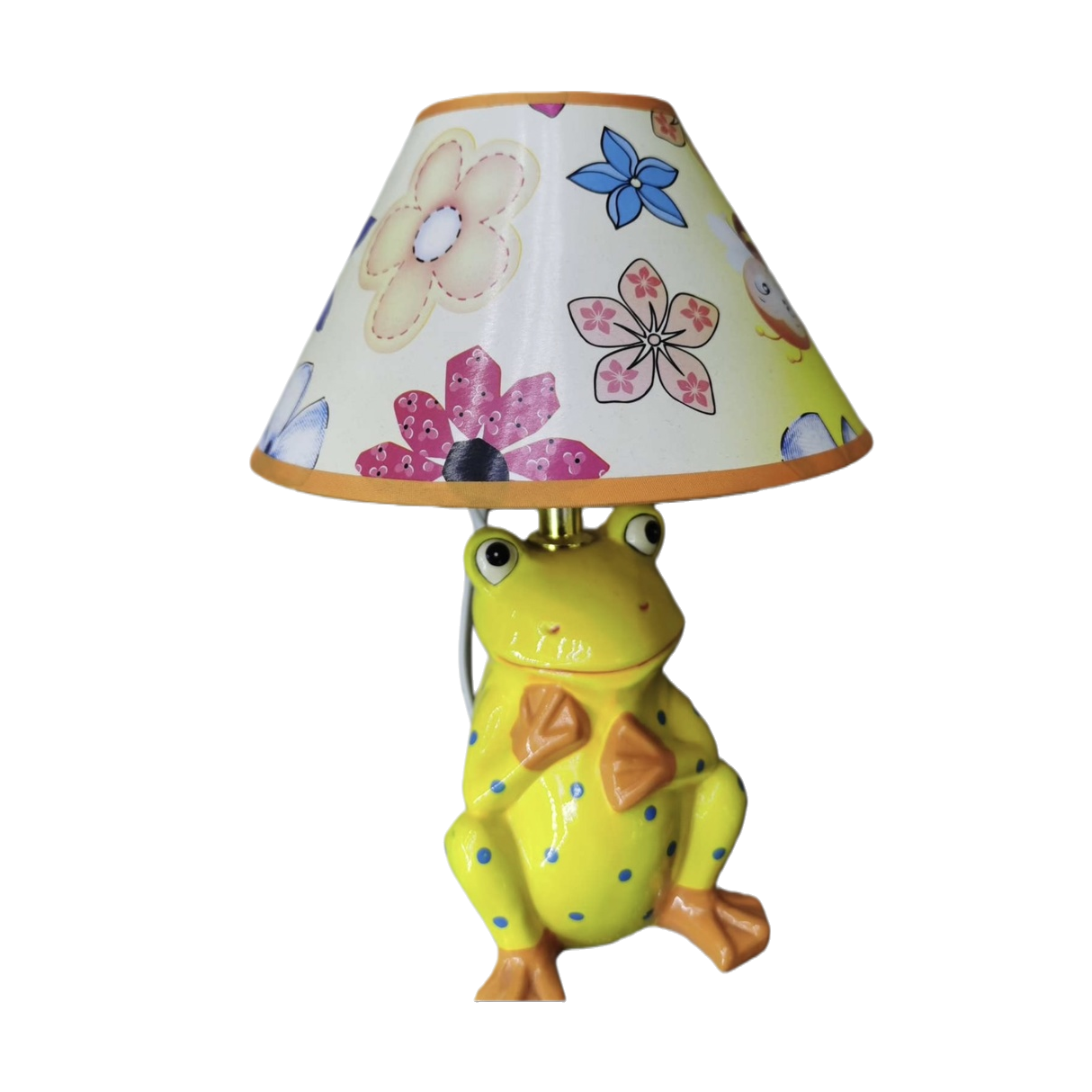 Yellow frog-shaped children's desk lamp, adjustable light, eye-protecting study desk lamp Item Picture
