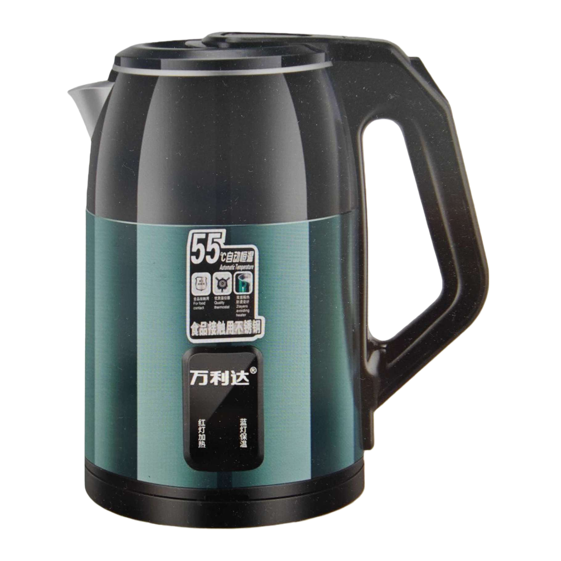 Green electric kettle for household quick water heating and heat preservation, integrated 1.7L silent heating Item Picture
