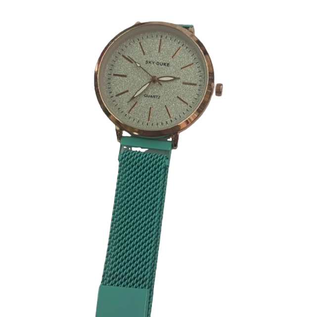 ساعة خضراء خضراء اللون الذهبي سيدة كوارتينغ Item Picture