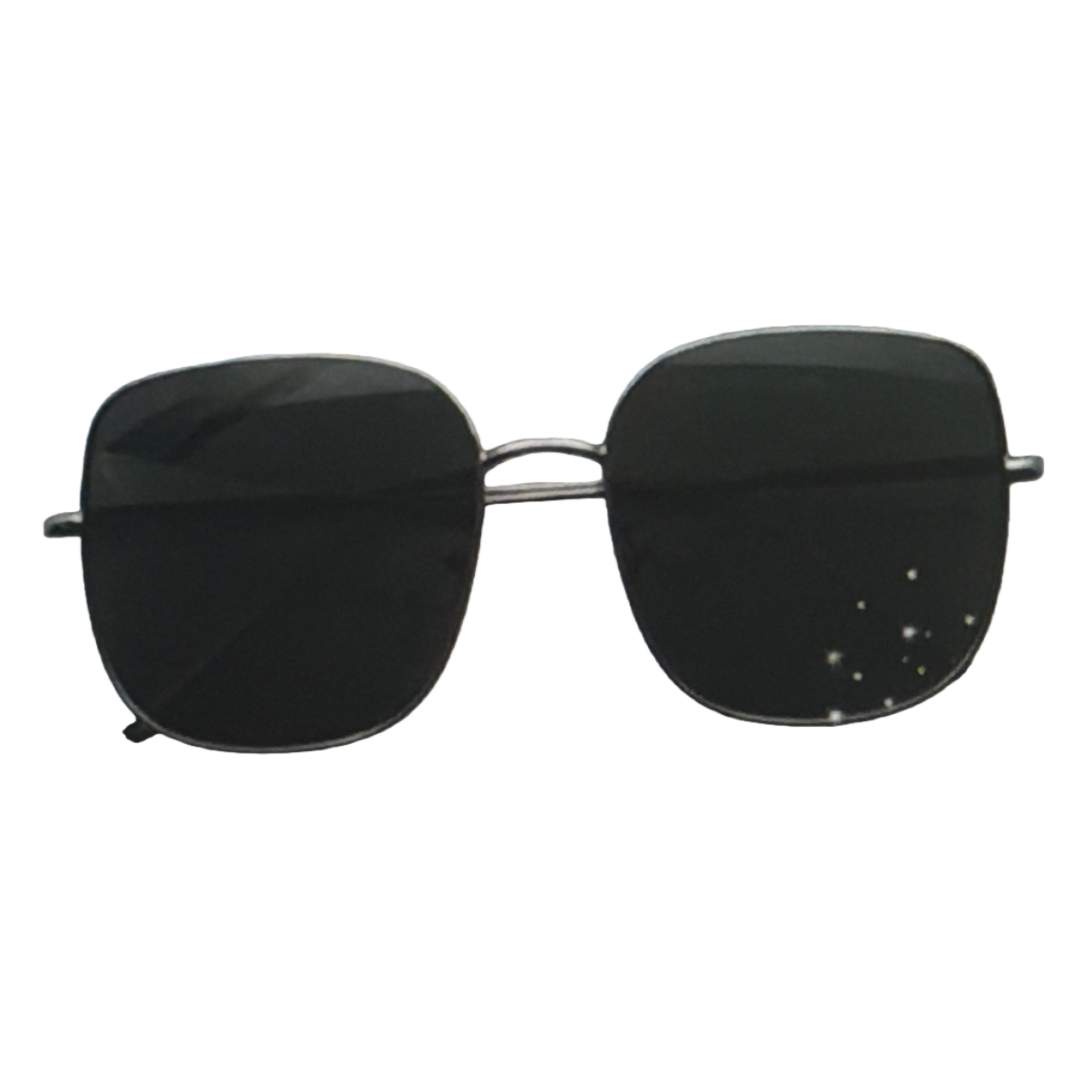 Black square sunglasses are fashionable and versatile, with UV protection and polarized light Item Picture
