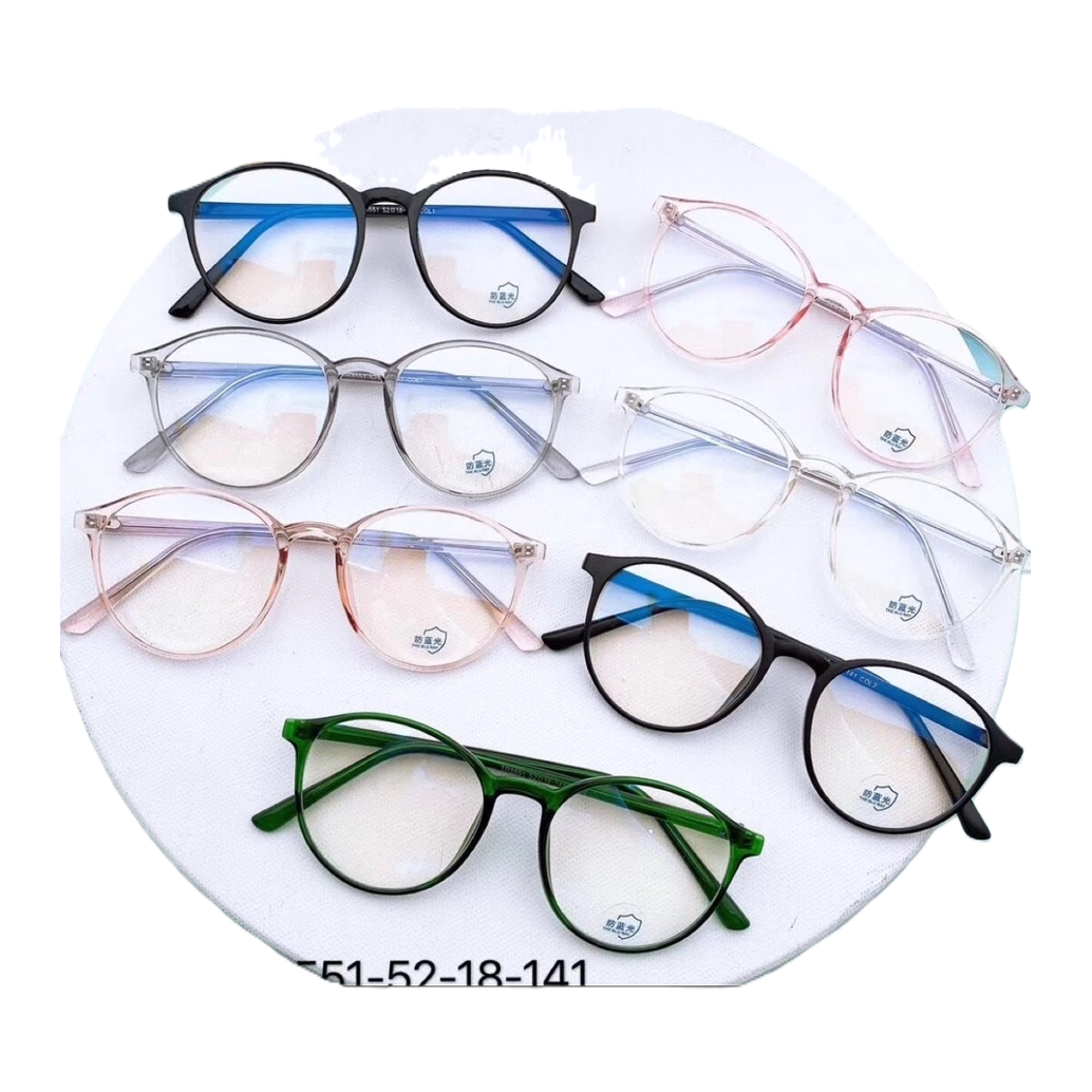 نظارات إطارات دائرية متعددة الألوان مزخرفة بالأزياء Item Picture