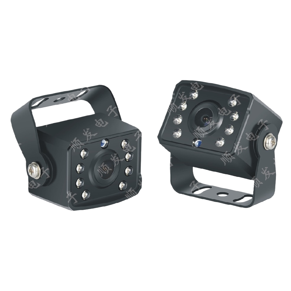 Black car camera, high-definition night vision parking monitoring, wide-angle reversing camera recorder Item Picture