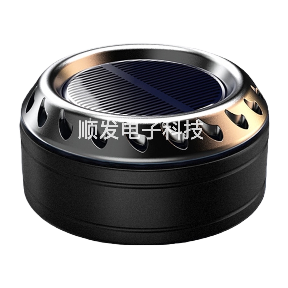 The black metal car air purifier quietly removes formaldehyde and PM2.5 with intelligent circulation Item Picture