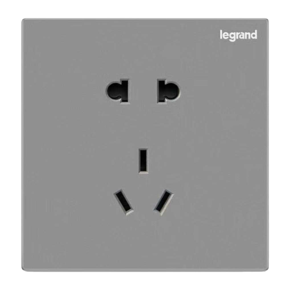 Grey socket panel, 86-type single and double-hole universal household wall switch base box with cover Item Picture