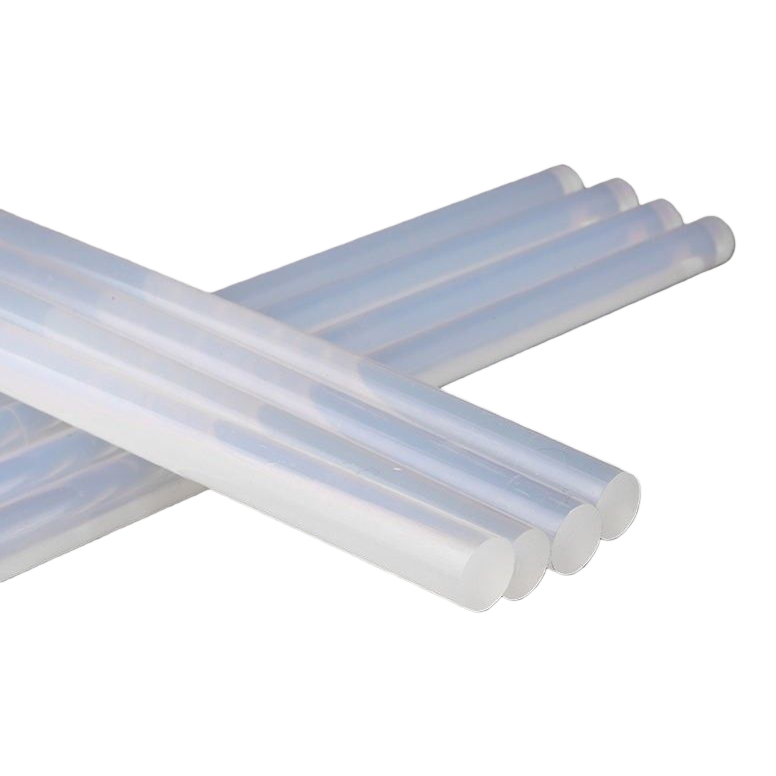 The 11mm×10cm white hot melt adhesive stick dries quickly and strongly bonds wood, plastic and metal Item Picture