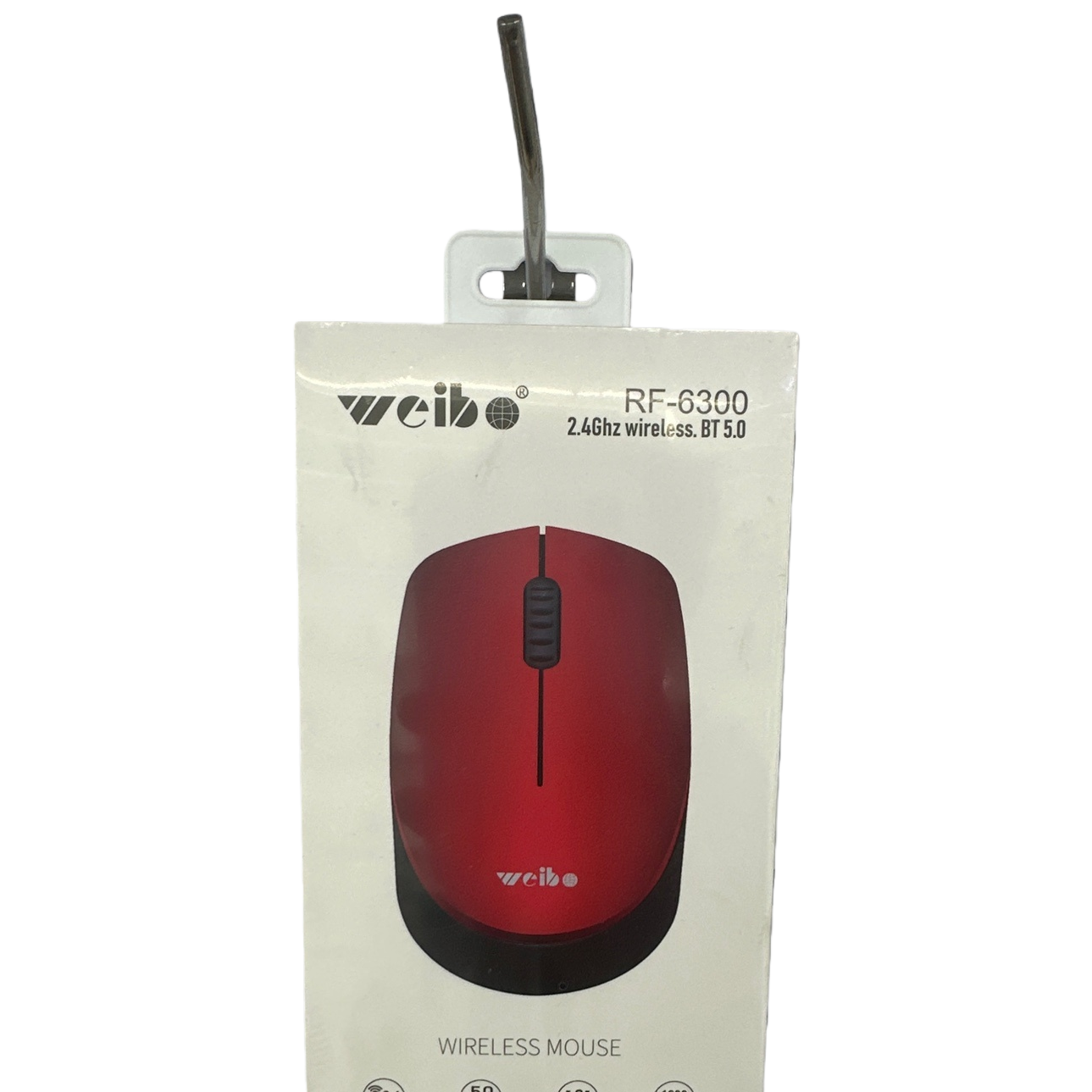 Red wireless mouse, ergonomic, silent, universal 2.4G USB receiver for office games Item Picture