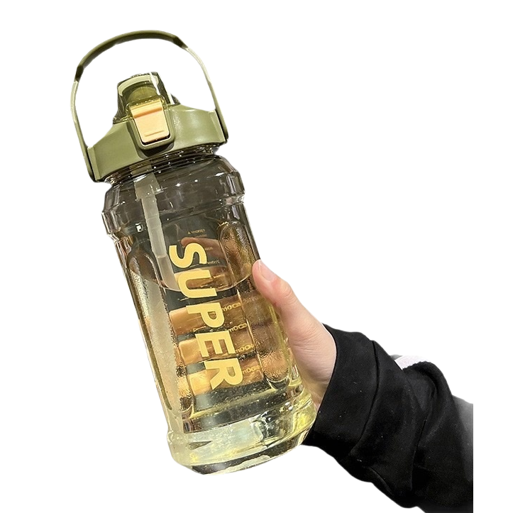 The green hand-held water cup has a large capacity for heat and cold preservation, is portable, simple and fashionable, and is suitable for both home and office use Item Picture