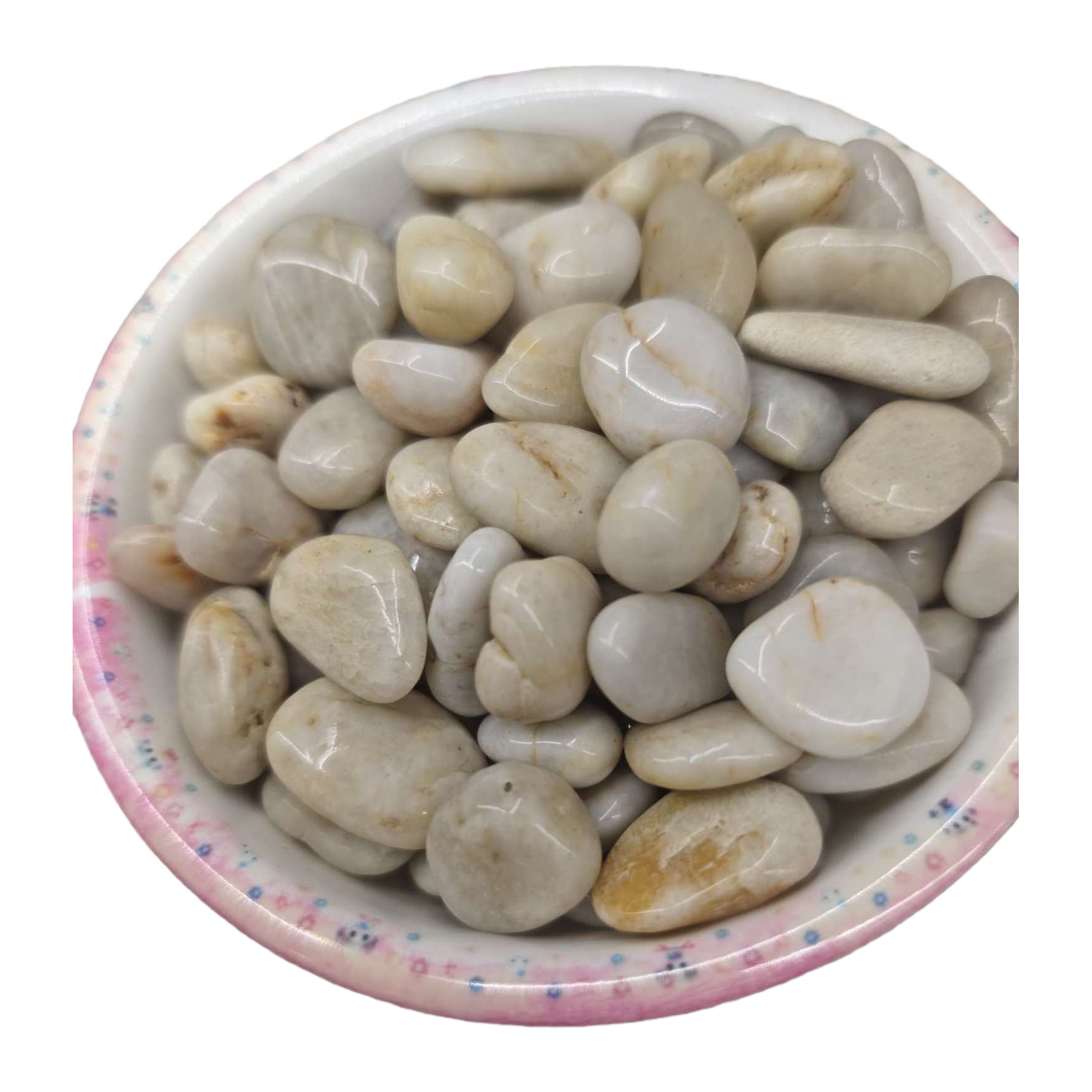 White pebbles are natural stones used for garden landscaping, courtyard paving and decoration Item Picture