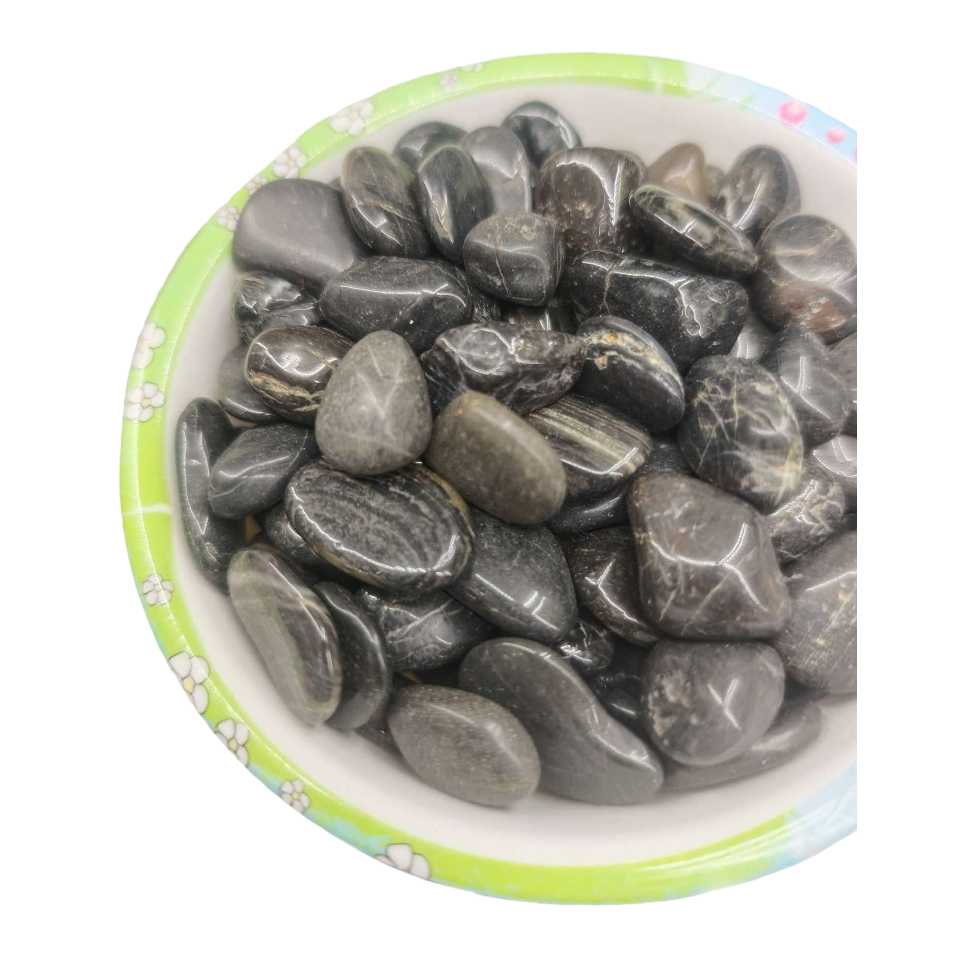 Black pebble garden landscaping stone, natural stone for courtyard paving and decoration Item Picture