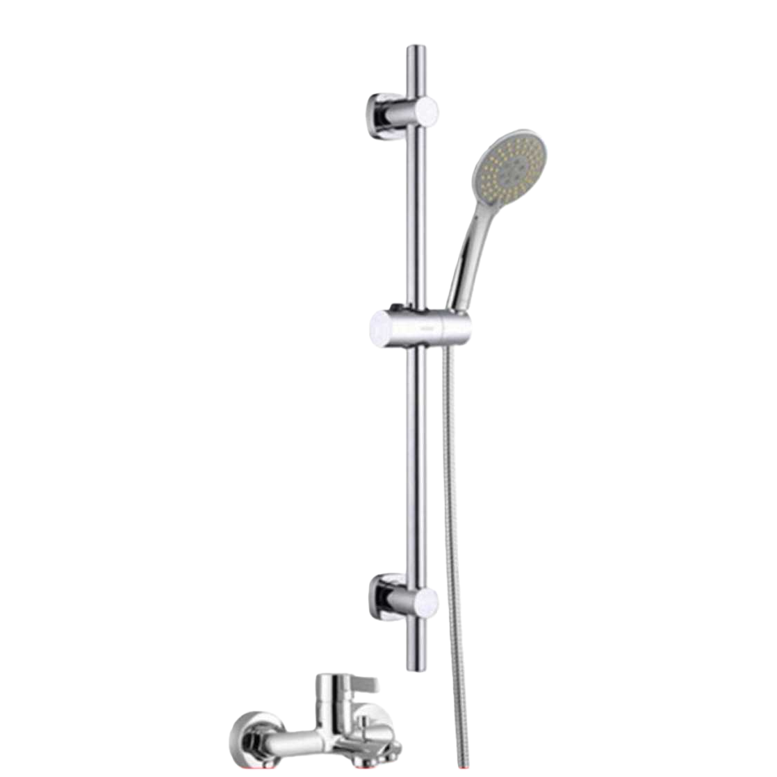 Silver shower head set, constant-temperature anti-scald, water-saving and pressure-increasing bathroom hardware set Item Picture