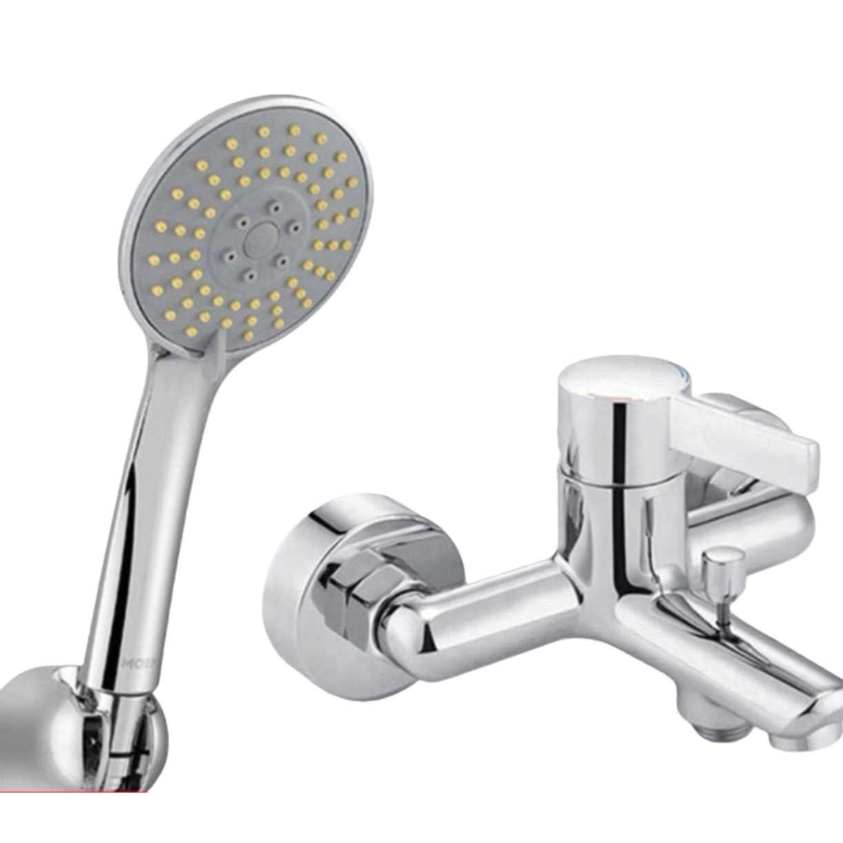 Silver shower head set, constant-temperature, anti-scald, water-saving and three-function bathroom hardware Item Picture