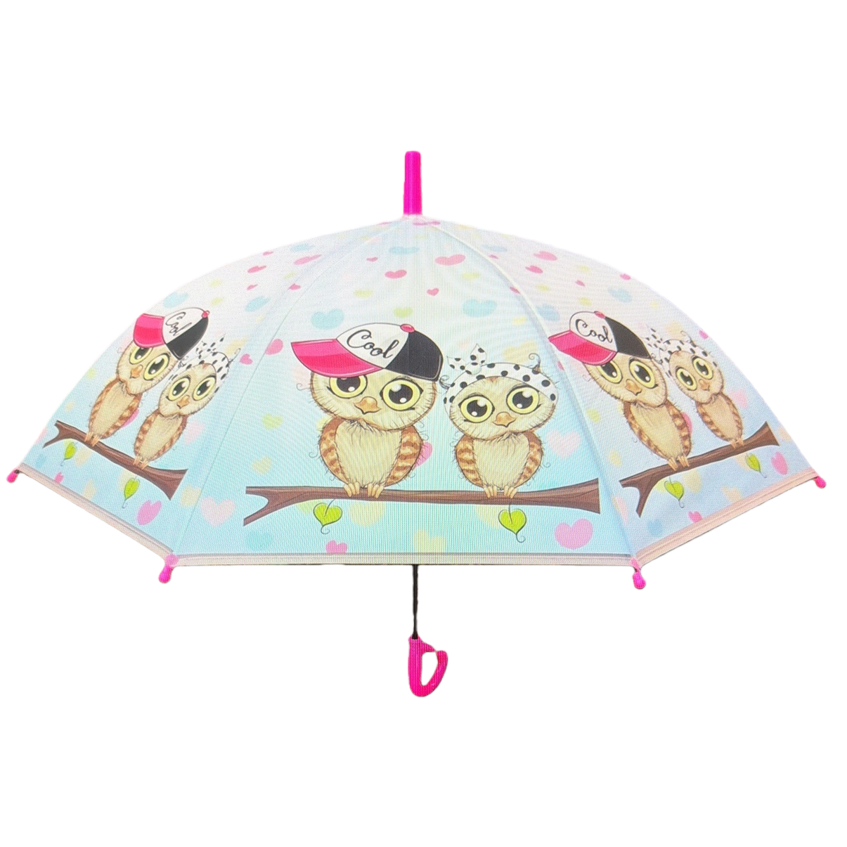 Color búho patrón lluvia paraguas de doble uso impermeable protección solar ligero plegable Item Picture