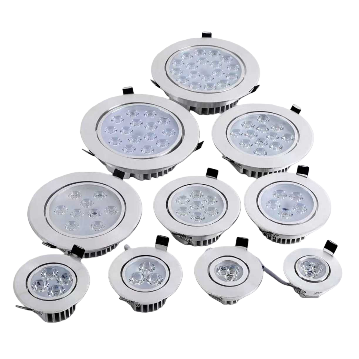 White LED downlight 3W 60-degree recessed ceiling light for living room and bedroom, energy-saving and eye-protecting Item Picture