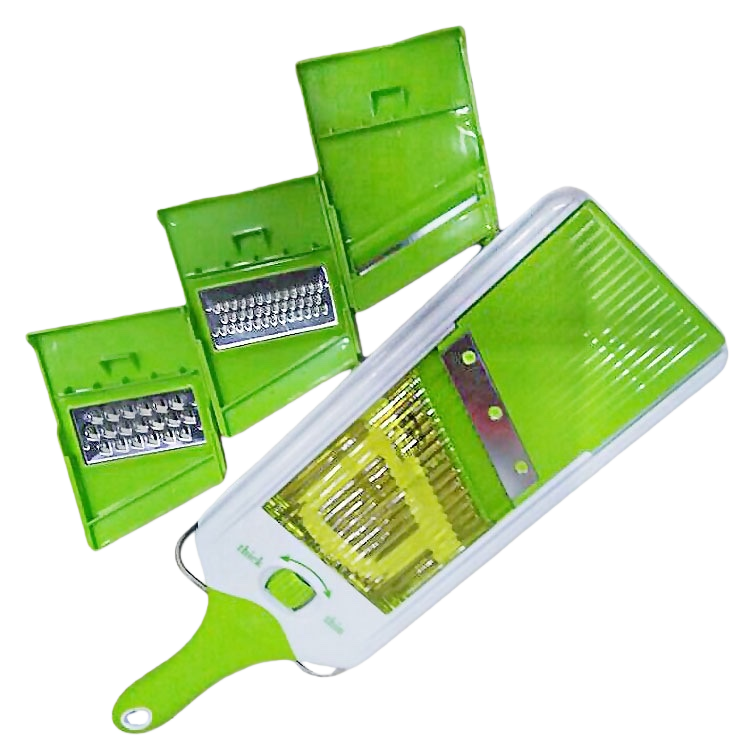 Green multi-functional vegetable cutter, a household vegetable shred and slice magic tool, a kitchen effort-saving tool Item Picture