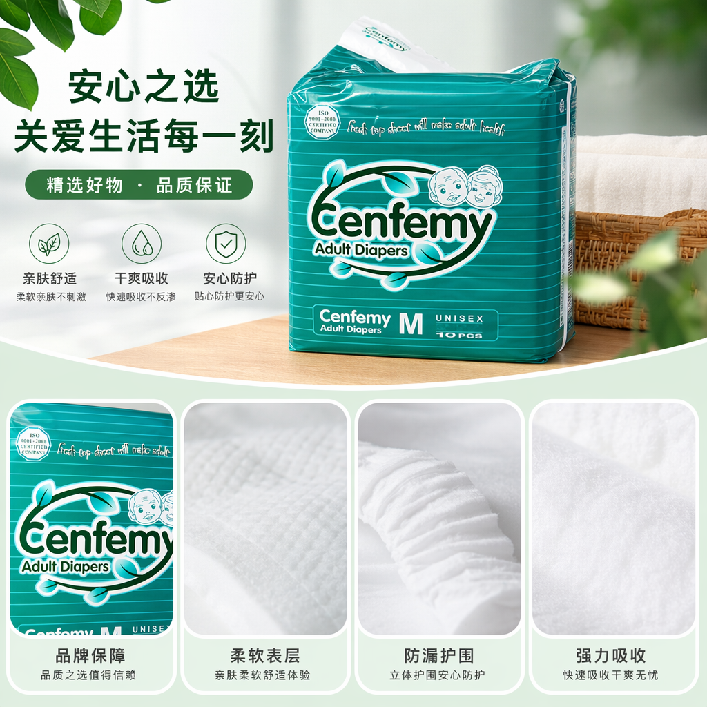 成人尿不湿 diapers: XL 10 pcs详情1