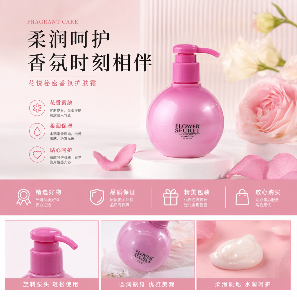 粉色按压瓶 洗手液分装瓶 乳液瓶 化妆水瓶 家用便携式详情1