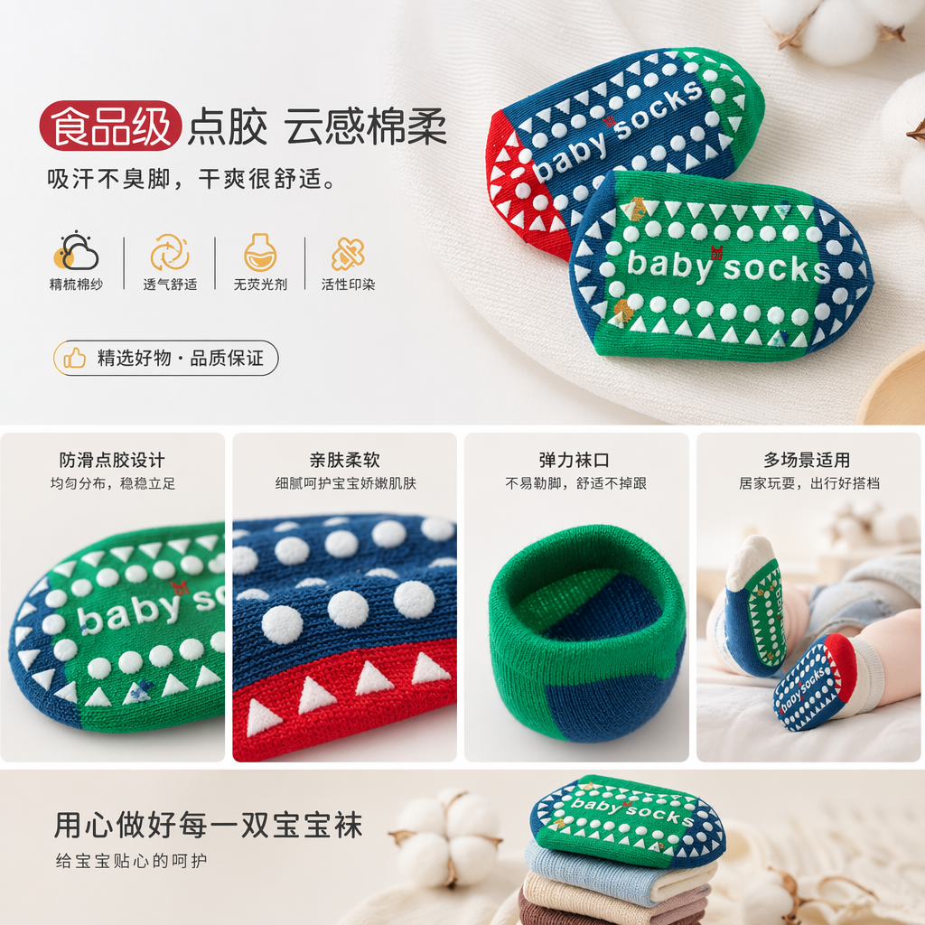 婴儿恐龙袜子详情1
