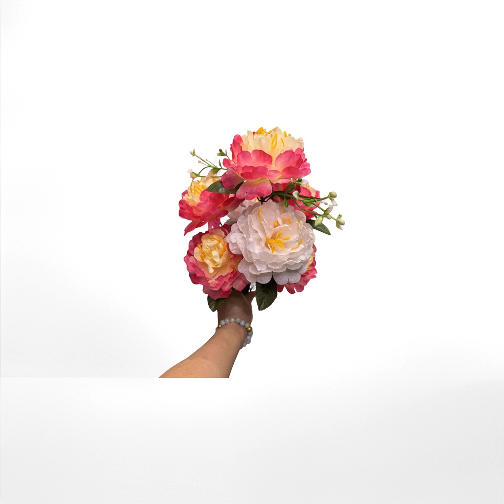 Colorful artificial peony bouquets, simulation living room decorative items, for wedding decoration Application Scenario