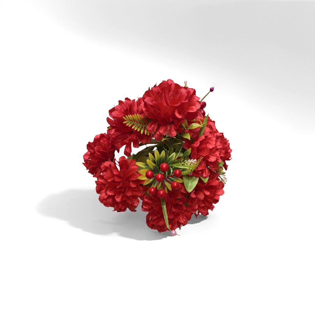 Red artificial flower bouquets for living room decoration, wedding ornaments, and artificial rose flower arrangement Application Scenario