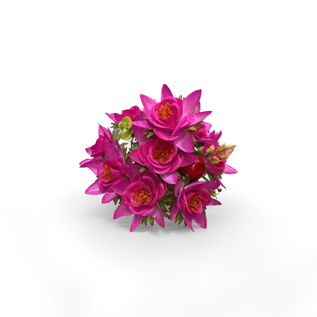 Pink silk flower bouquets for wedding decoration and home ornaments Specification image