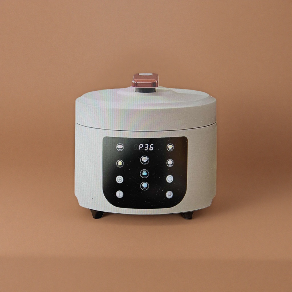 White rice cooker, household smart reservation multi-functional rice cooker, 3L Specification image