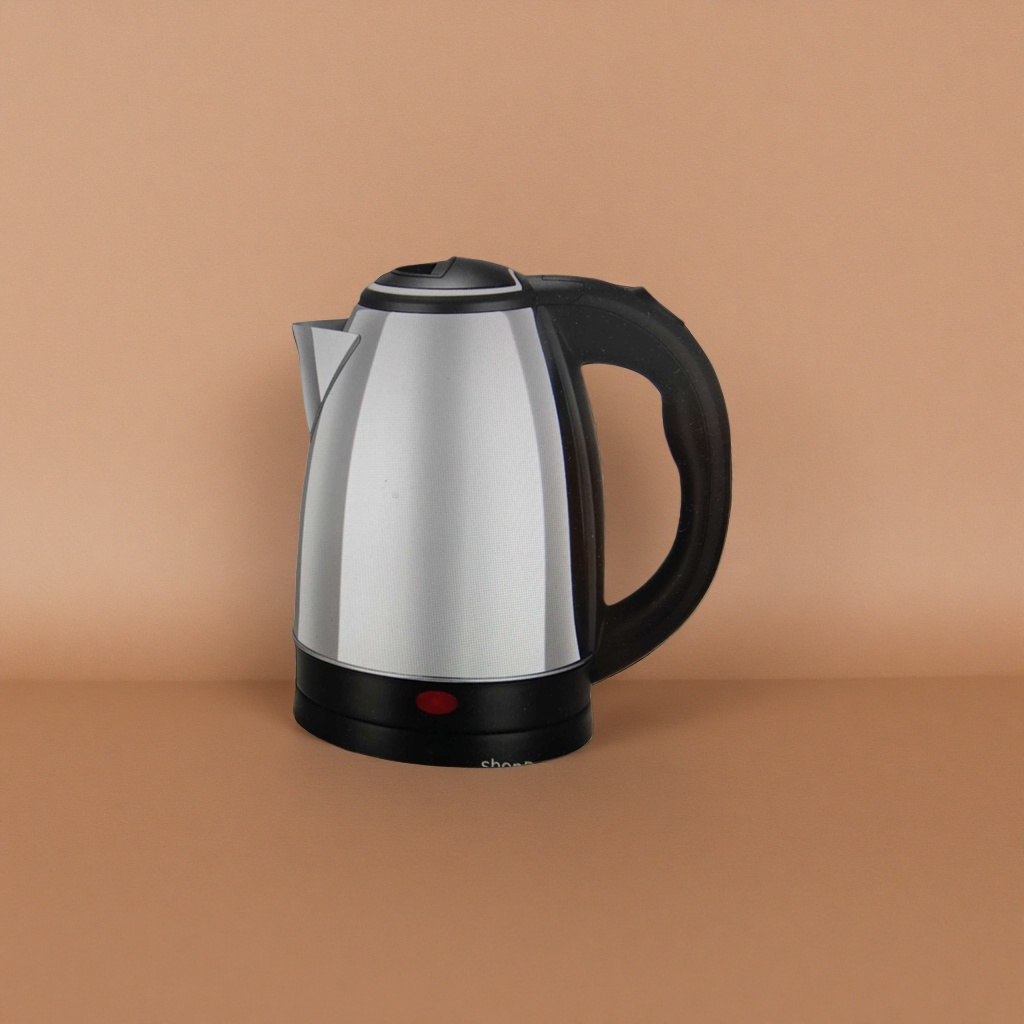 Silver electric kettle, household quick-heating kettle, stainless steel large capacity, automatic power-off details Picture