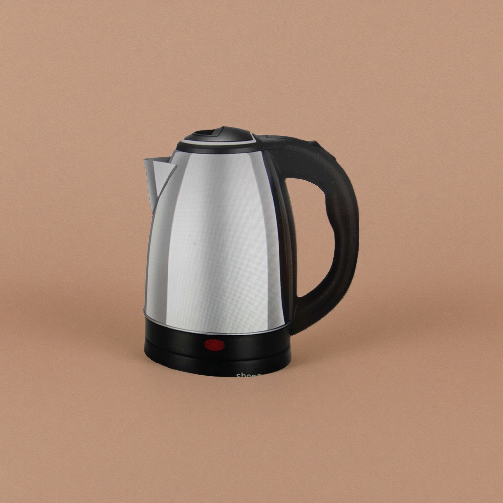 Silver electric kettle, household quick-heating kettle, stainless steel large capacity, automatic power-off Specification image