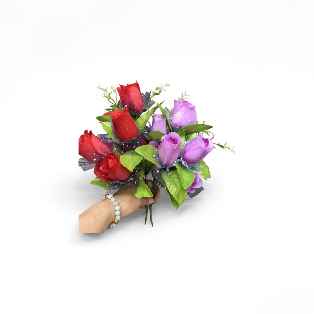 Colorful artificial rose bouquets, hand-held bouquets, wedding decorations, living room ornaments for your girlfriend
