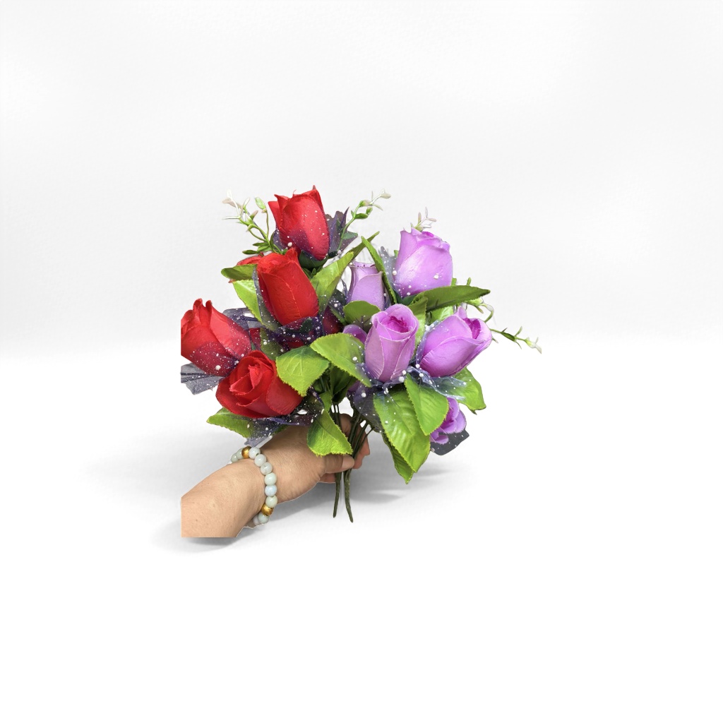 Colorful artificial rose bouquets, hand-held bouquets, wedding decorations, living room ornaments for your girlfriend Application Scenario