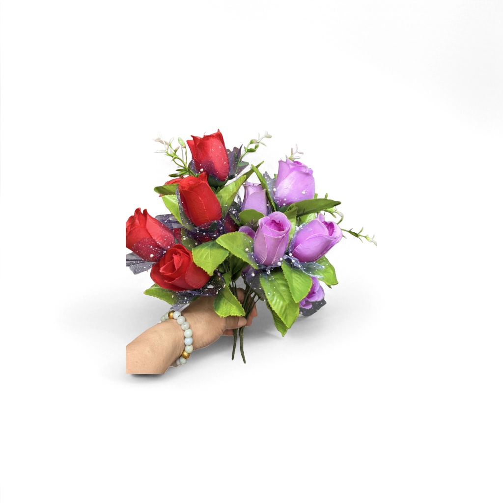 Colorful artificial rose bouquets, hand-held bouquets, wedding decorations, living room ornaments for your girlfriend details Picture