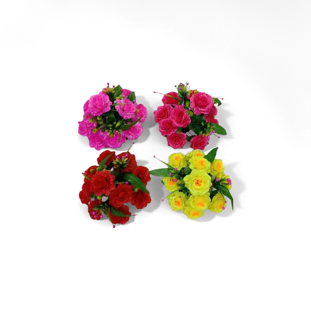 Colorful artificial flower bouquets, interior decorative items, wedding and home flower arrangements, artistic artificial flowers Application Scenario