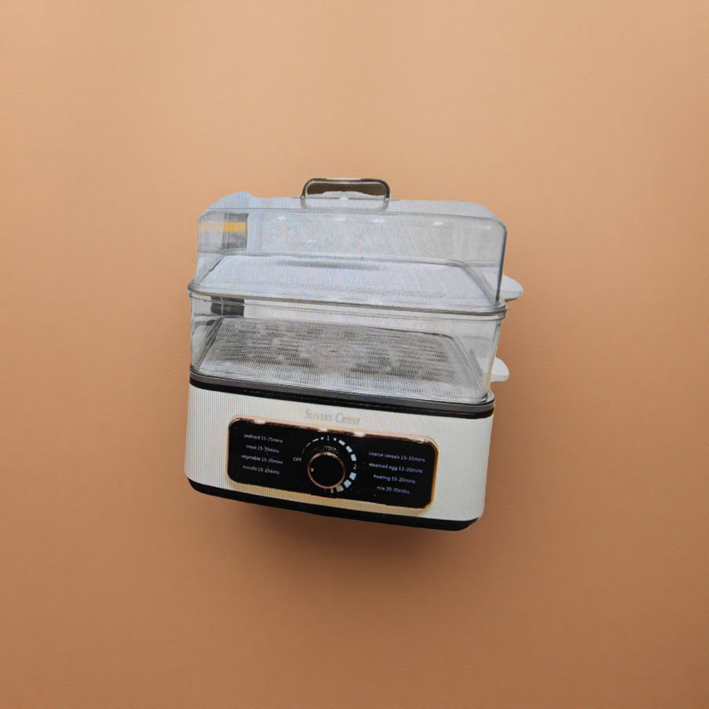 White steamer, household stainless steel multi-layer steamer, kitchen steaming pot with lid for steaming buns details Picture