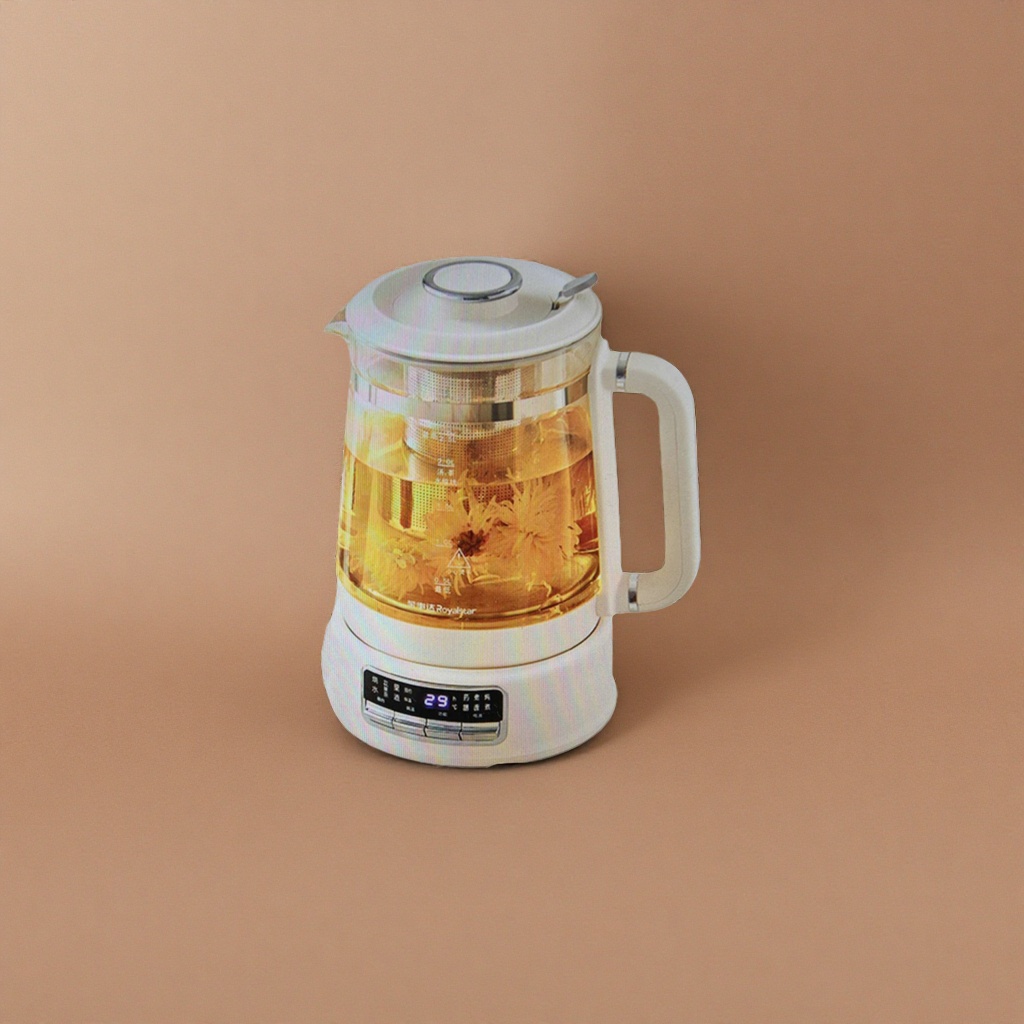 白色电热水壶 家用快速烧水壶 1500W大功率不锈钢保温 kettle