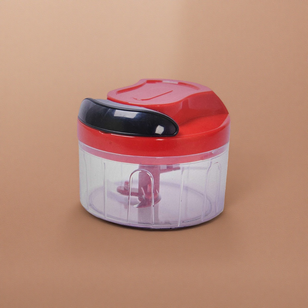 Red manual meat grinder, household stainless steel hand-cranked meat minder, kitchen multi-functional and labor-saving