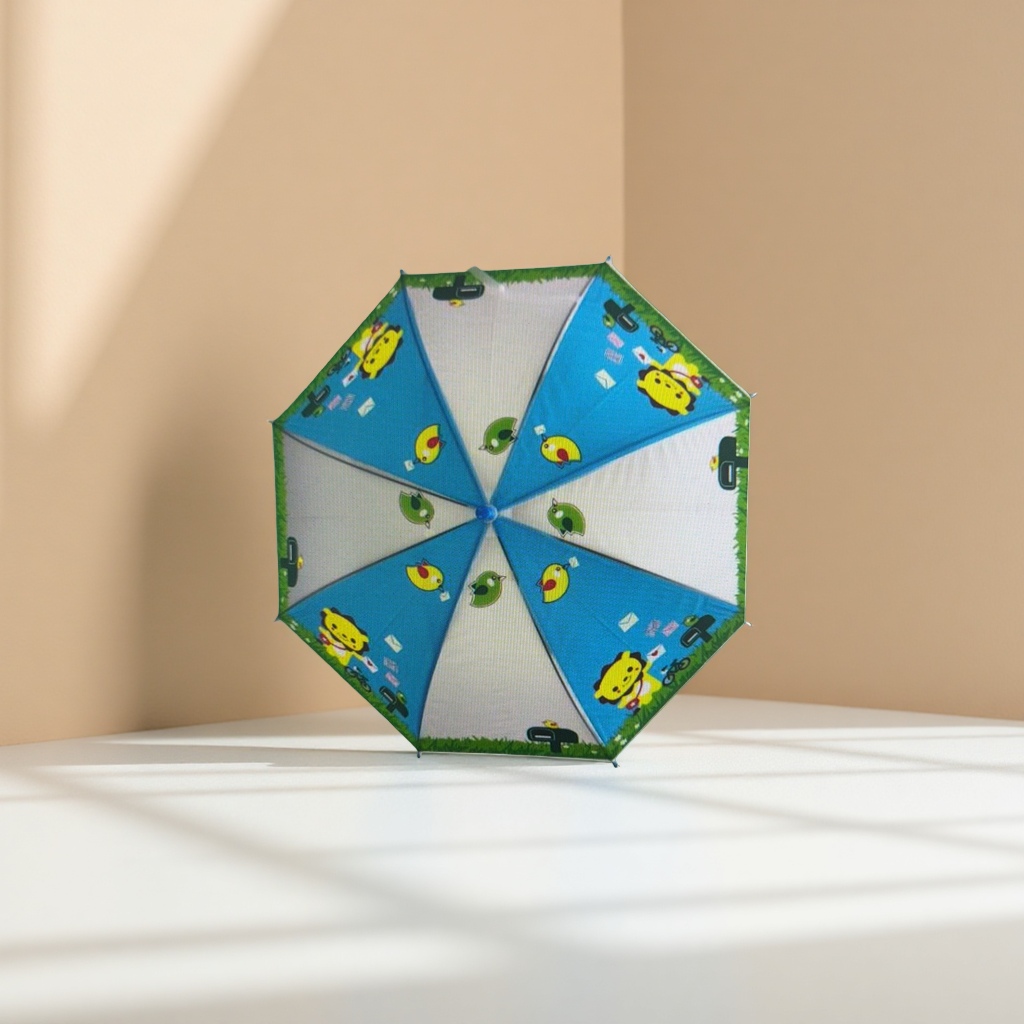 مظلة مقواة بمظلة 32 سم من الفولاذ المصنوع من الرسوم المتحركة يمكن حملها بسهولة Specification image