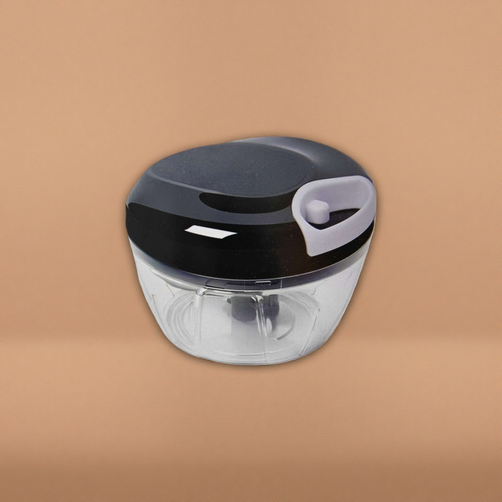 Black hand-cranked vegetable shredder, household kitchen vegetable chopper, manual shredder Specification image
