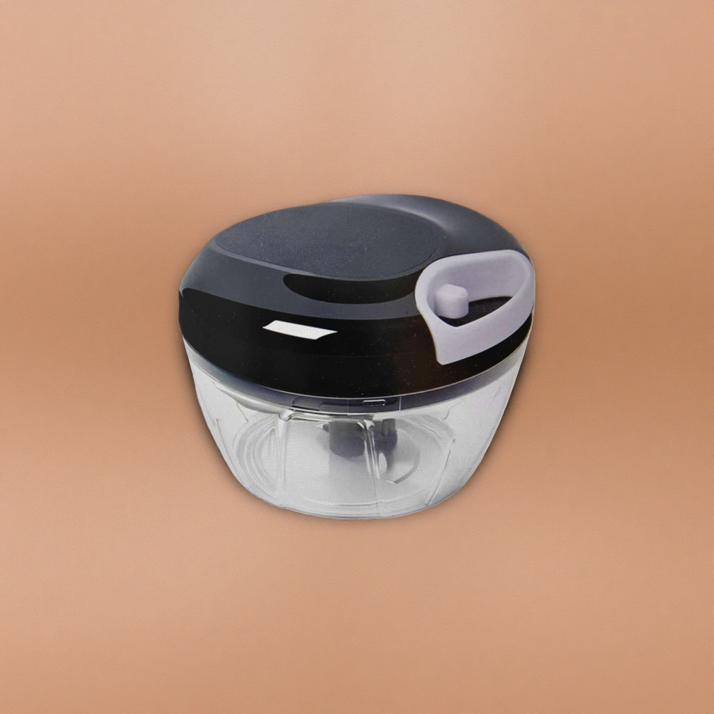 Black hand-cranked vegetable shredder, household kitchen vegetable chopper, manual shredder details Picture