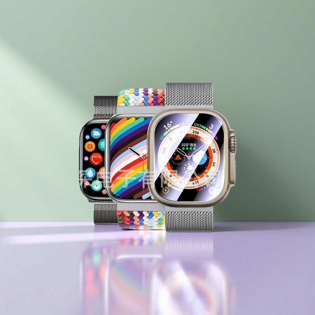 Color dial smartwatch for both men and women, Bluetooth, sports heart rate monitoring, waterproof details Picture