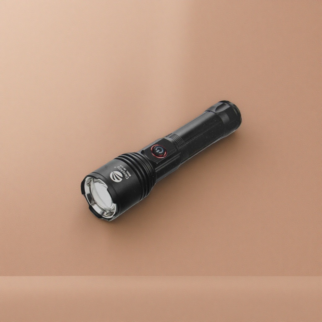 Linterna negra aluminio de aviación mini resaltado USB recargable para emergencias domésticas