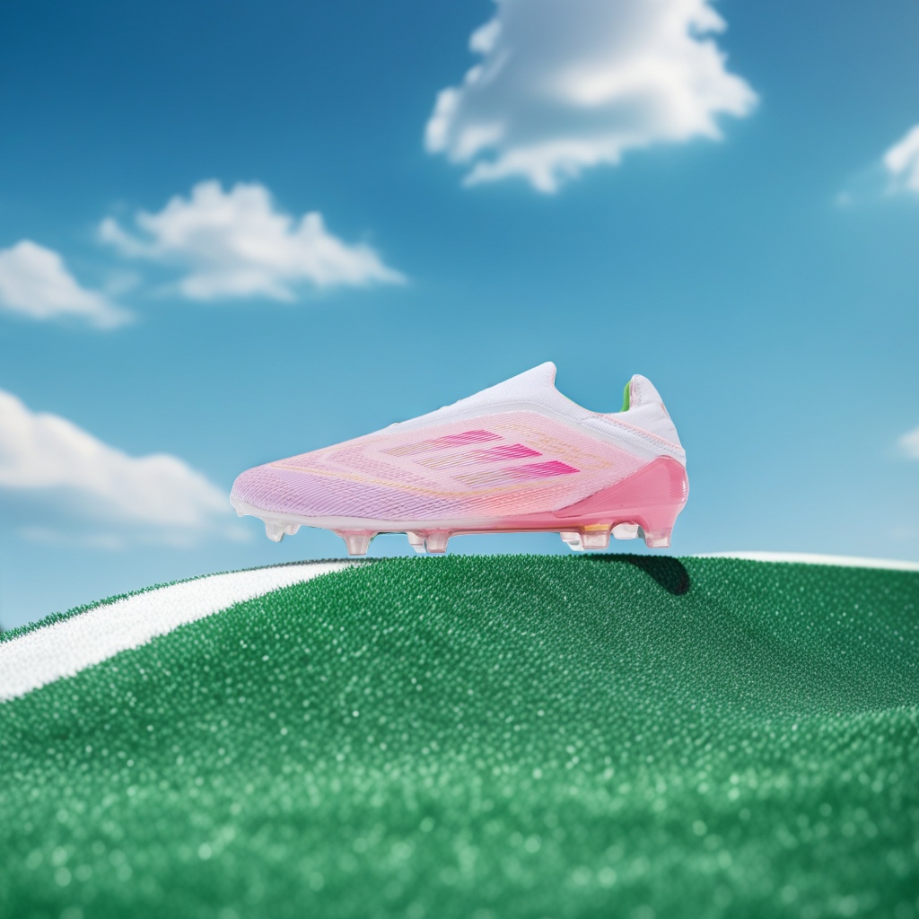 Pink gradient football shoes are professional, anti-slip, wear-resistant and breathable for teenagers' training and competitions Specification image