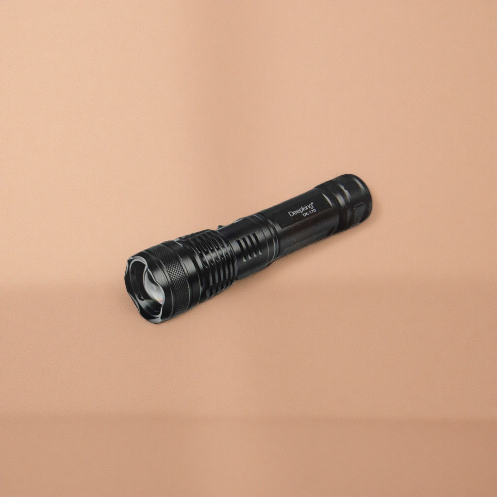 Black flashlight made of aviation aluminum, mini high-brightness outdoor emergency lighting Specification image