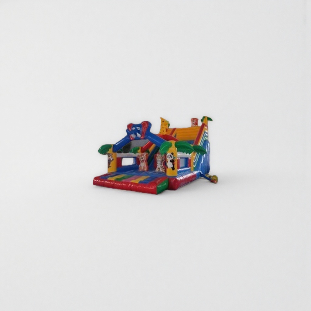 Colorful inflatable castles, children's outdoor play, large inflatable toys, suitable for family courtyard parties details Picture
