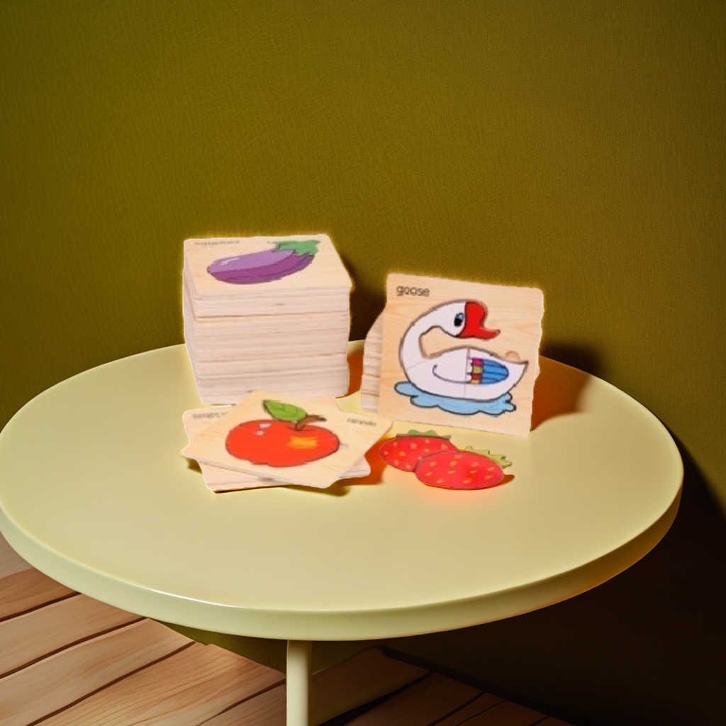 Madera rompecabezas juguetes berenjena manzana ganso fresa patrón rompecabezas para niños de educación temprana piezas de puzzle Application Scenario