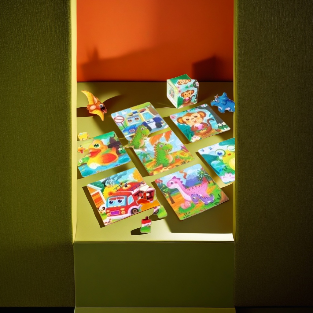 Juguetes de rompecabezas de colores para niños puzzles educación temprana juguetes de iniciación seguro no tóxico diseño de esquina redonda details Picture