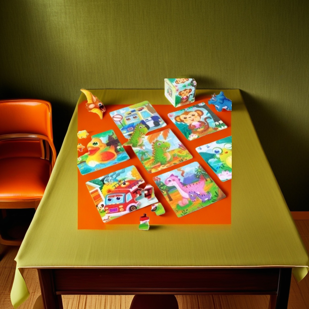 Juguetes de rompecabezas de colores para niños puzzles educación temprana juguetes de iniciación seguro no tóxico diseño de esquina redonda Specification image