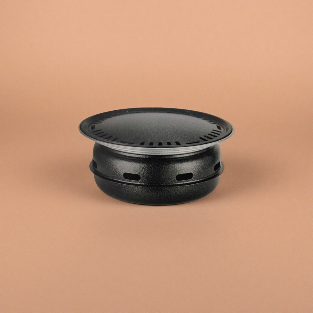 The black round baking tray is a non-stick baking tray for home use, with a diameter of 28cm details Picture